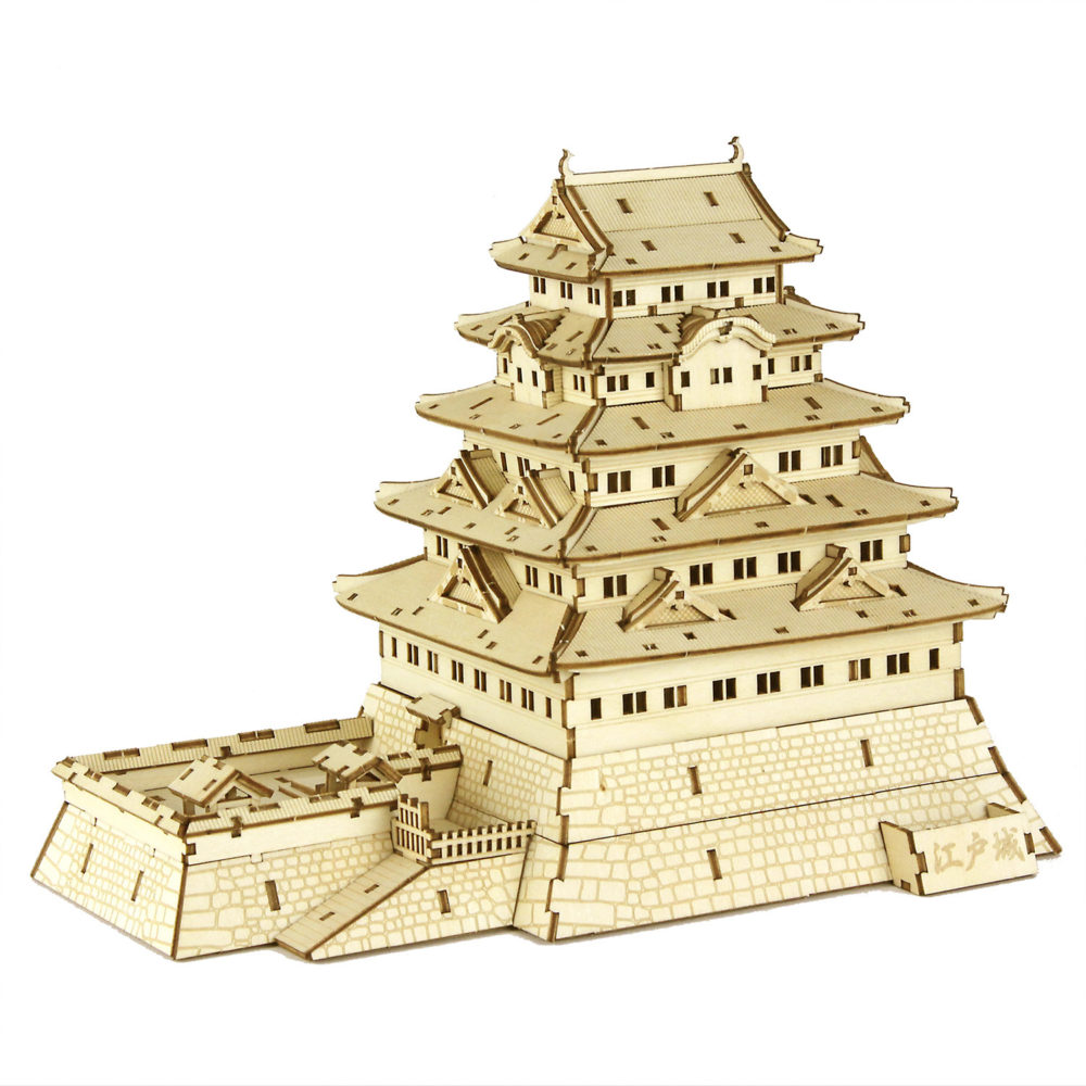 Azone ki-gu-mi Five-Story Pagoda Wooden Art 3D Puzzle JAPAN 